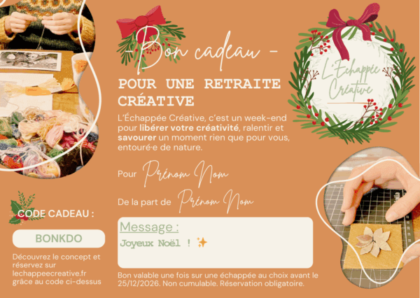 Bon cadeau l'échappée créative