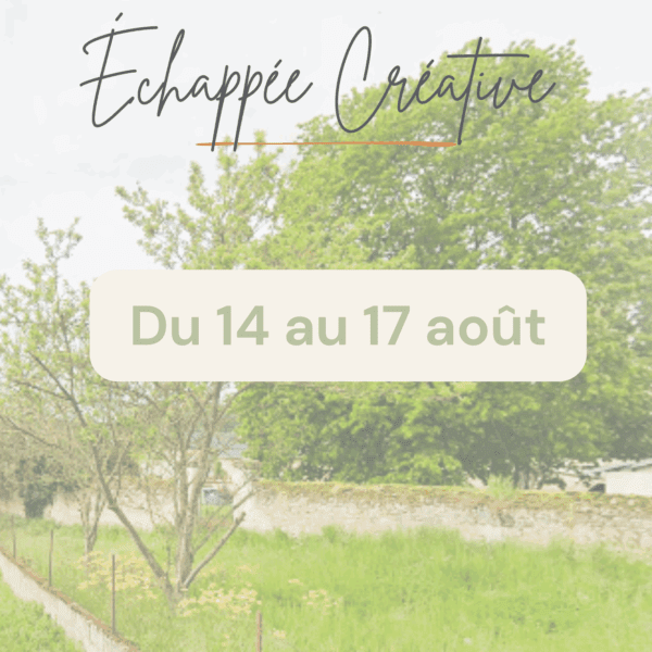 2025-08 - Paiement pour la participation à l'Échappée Créative du 14 au 17 août