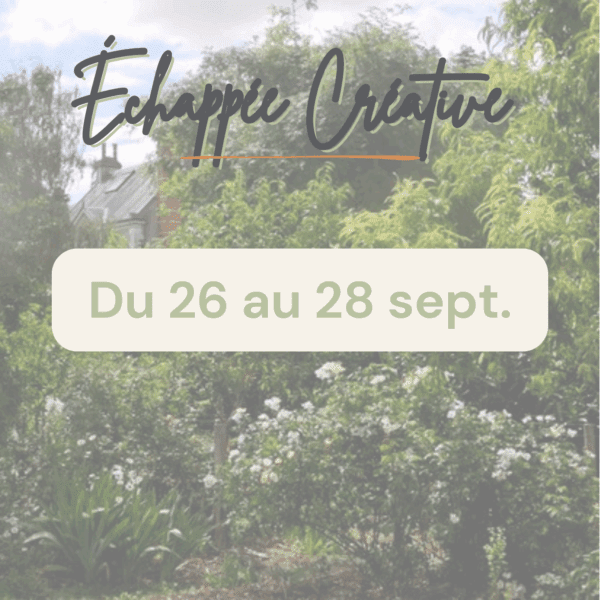 2025-09 - Paiement pour la participation à l'Échappée Créative du 26 au 28 septembre