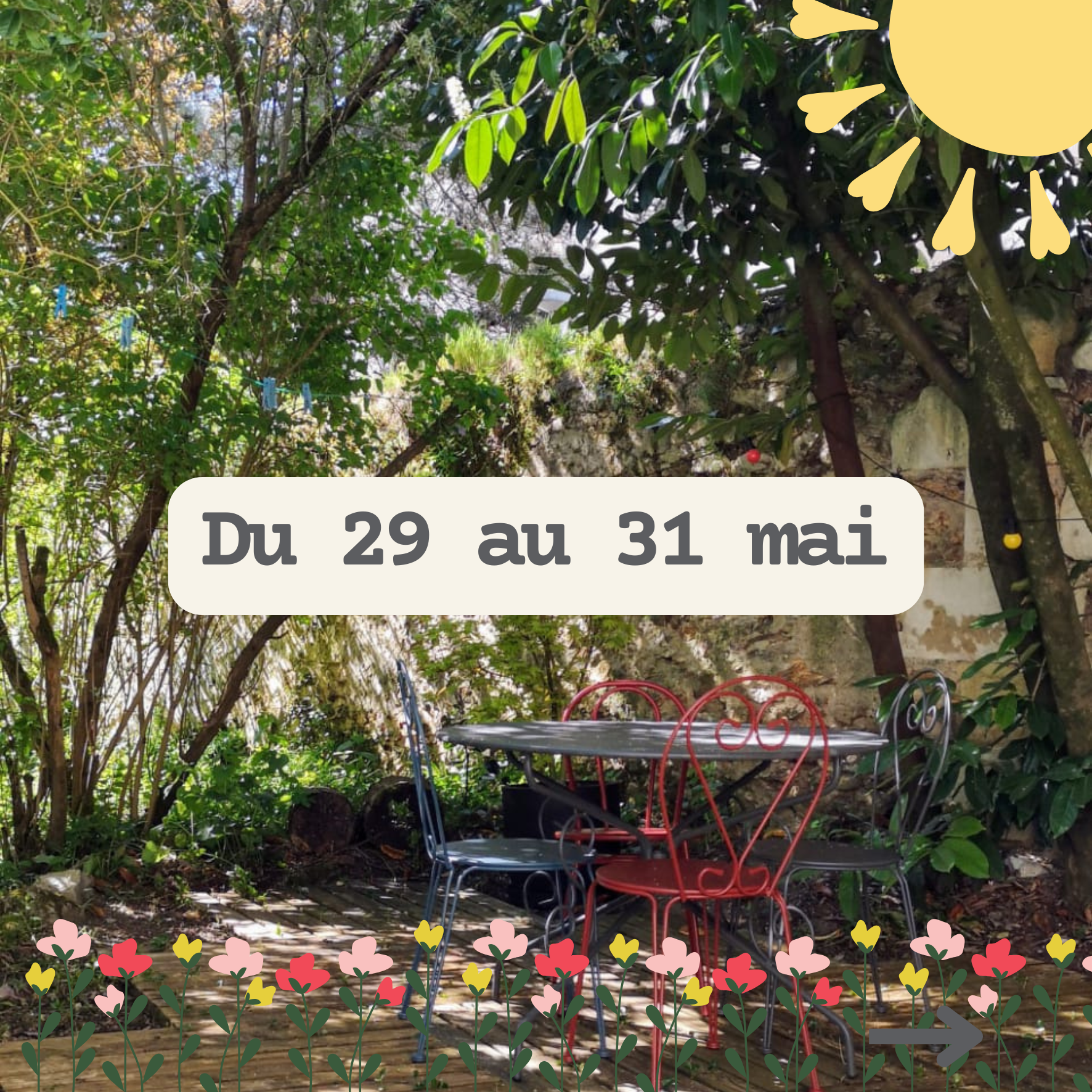 2026-05 - Échappée Créative du 29 au 31 mai - 450€ à 495€ (dont 75€ à payer sur place)