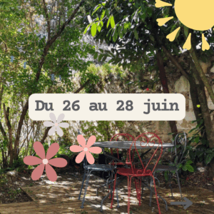 2026-06 - Échappée Créative du 26 au 28 juin - 450€ à 495€ (dont 75€ à payer sur place)