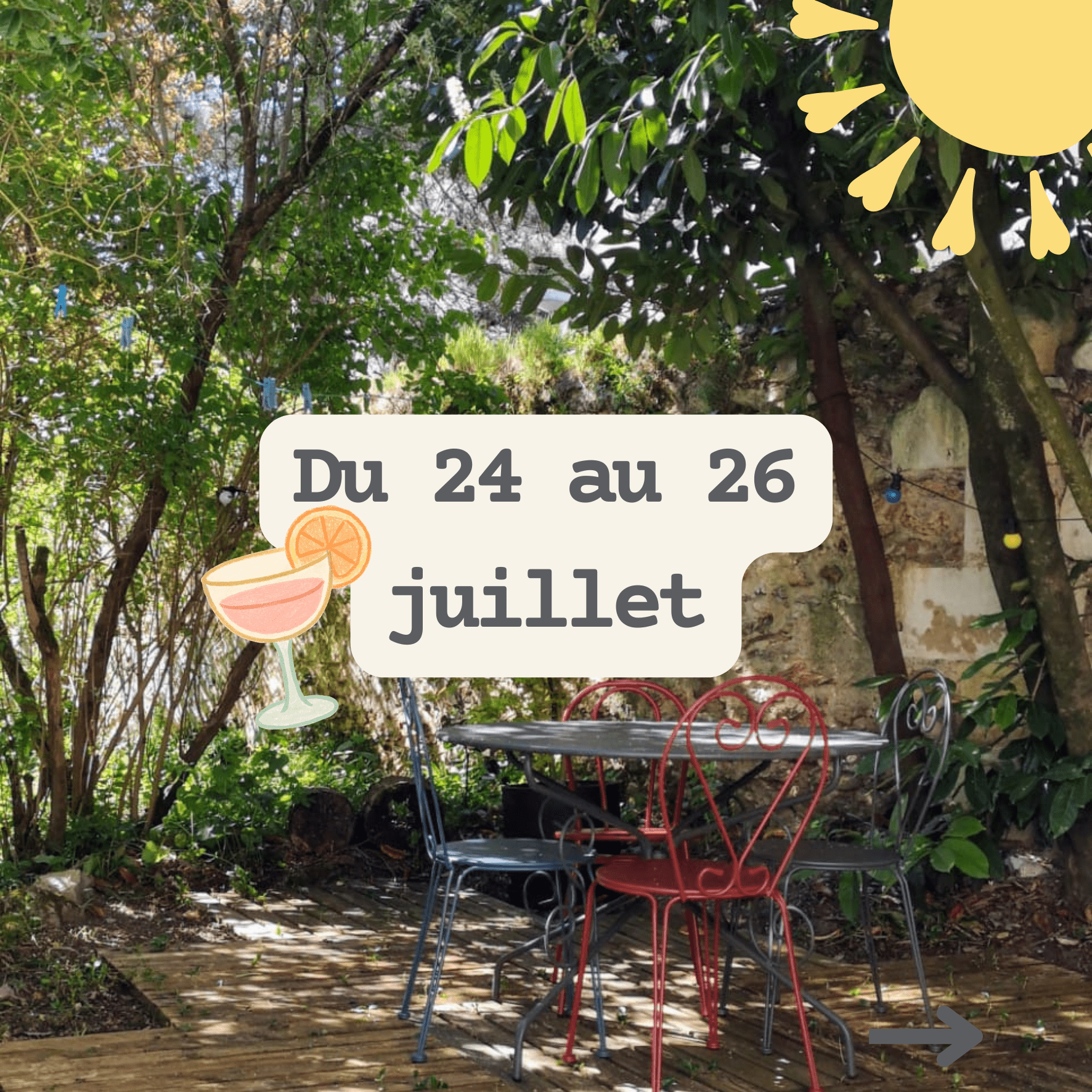 2026-07 - Échappée Créative du 24 au 26 juillet - 450€ à 495€ (dont 75€ à payer sur place)
