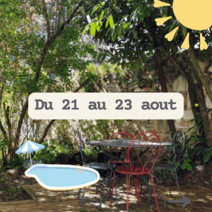 2026-08 - Échappée Créative du 21 au 23 aout - 450€ à 495€ (dont 75€ à payer sur place)