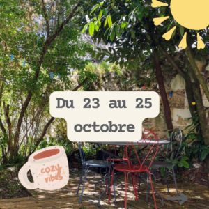 2026-10 - Échappée Créative du 23 au 25 octobre - 450€ à 495€ (dont 75€ à payer sur place)